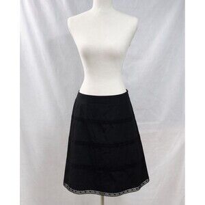 The Limited Women's Black Goth Floral Lace Mini Skirt Size 12 Dark‎ Romantic